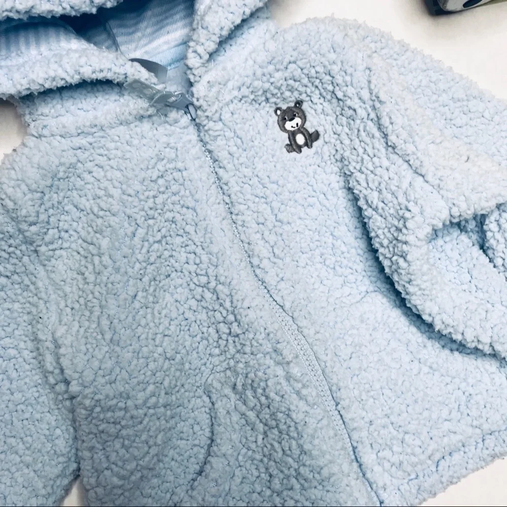 CARTER’S Bear Blue Sherpa Hood Jacket
